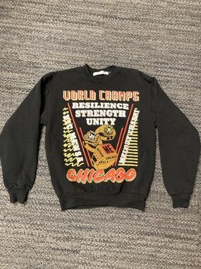Melody Ehsani and Vic Mensa Collab “Chi Town Champs” Crewneck Sweatshirt.